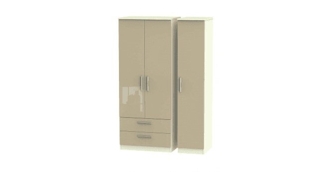 Welcome Knightsbridge Triple 2 Drawer Wardrobe