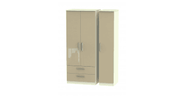 Knightsbridge Triple 2 Drawer Wardrobe