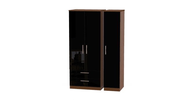Welcome Knightsbridge Triple 2 Drawer Wardrobe
