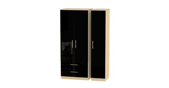 Welcome Knightsbridge Triple 2 Drawer Wardrobe