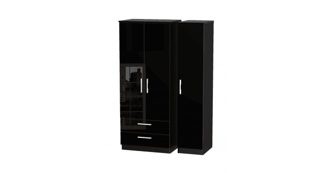 Welcome Knightsbridge Triple 2 Drawer Wardrobe
