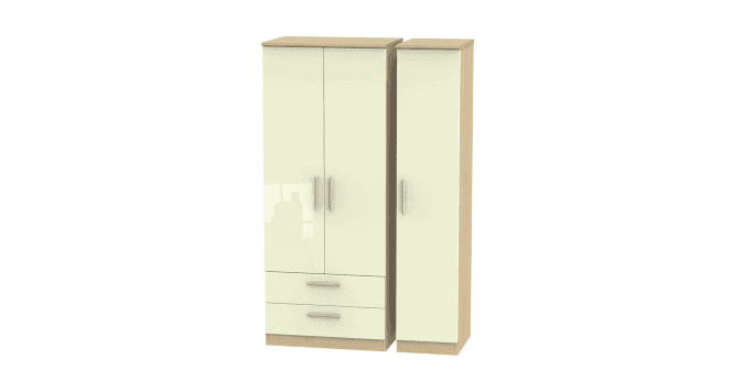 Welcome Knightsbridge Triple 2 Drawer Wardrobe
