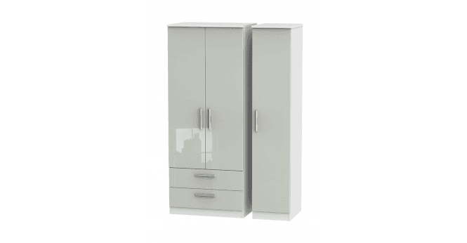 Welcome Knightsbridge Triple 2 Drawer Wardrobe