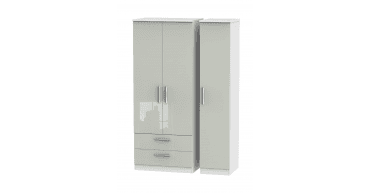 Knightsbridge Triple 2 Drawer Wardrobe