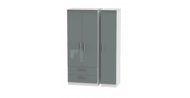 Knightsbridge Triple 2 Drawer Wardrobe