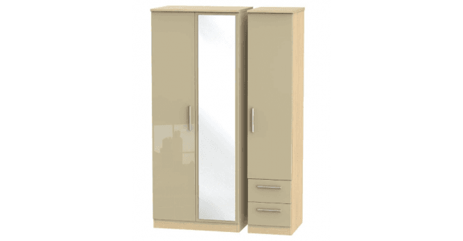 Welcome Knightsbridge Triple Mirror + Drawer Wardrobe