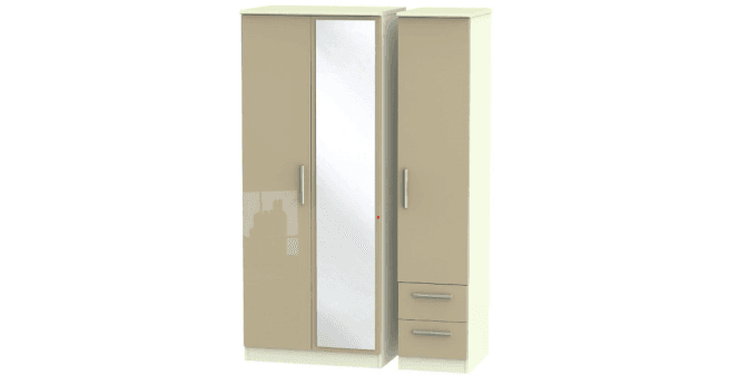 Welcome Knightsbridge Triple Mirror + Drawer Wardrobe