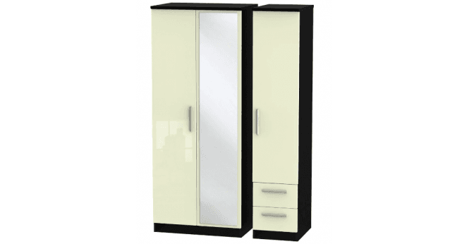 Welcome Knightsbridge Triple Mirror + Drawer Wardrobe