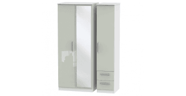 Knightsbridge Triple Mirror + Drawer Wardrobe
