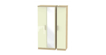 Knightsbridge Triple Mirror Wardrobe