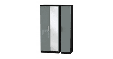 Knightsbridge Triple Mirror Wardrobe