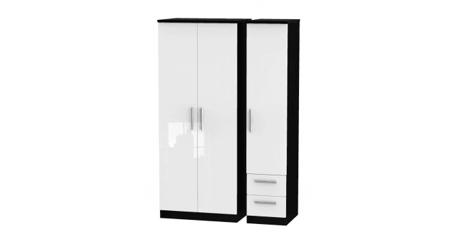 Welcome Knightsbridge Triple Plain + Drawer Wardrobe