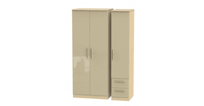 Welcome Knightsbridge Triple Plain + Drawer Wardrobe