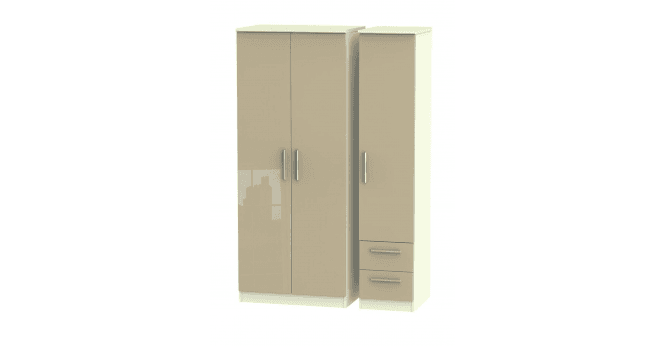 Welcome Knightsbridge Triple Plain + Drawer Wardrobe