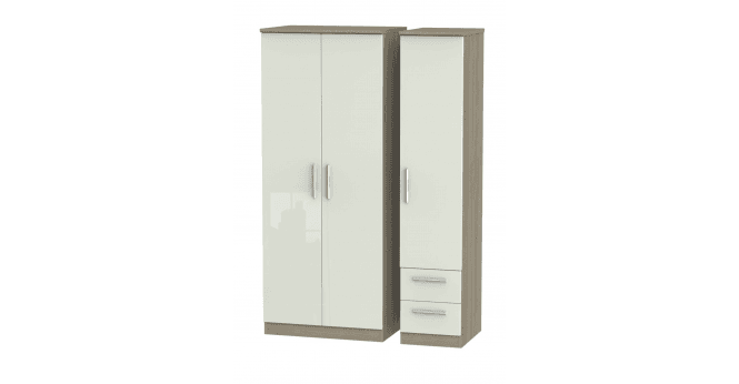 Welcome Knightsbridge Triple Plain + Drawer Wardrobe