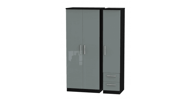 Welcome Knightsbridge Triple Plain + Drawer Wardrobe