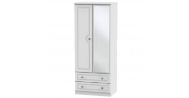 Pembroke 2ft6in 2 Drawer Mirror Wardrobe