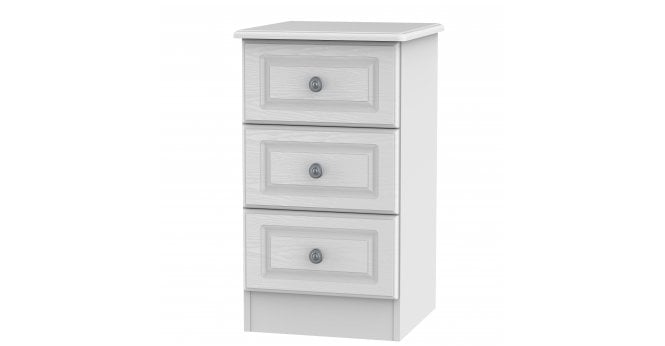 Welcome Pembroke 3 Drawer Bedside Cabinet