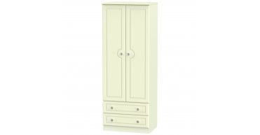 Pembroke Tall 2ft6in 2 Drawer Wardrobe