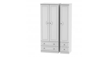 Pembroke Tall Triple 2 Drawer + Drawer Wardrobe
