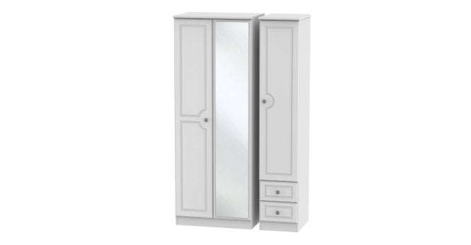 Welcome Pembroke Tall Triple Mirror + Drawer Wardrobe