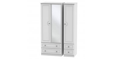 Pembroke Triple 2 Drawer Mirror + Drawer Wardrobe