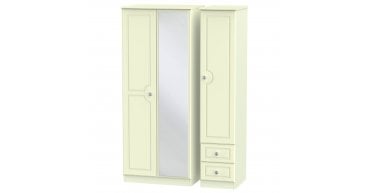 Pembroke Triple Mirror + Drawer Wardrobe