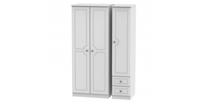 Welcome Pembroke Triple Plain + Drawer Wardrobe