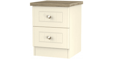Vienna 2 Drawer Bedside Cabinet