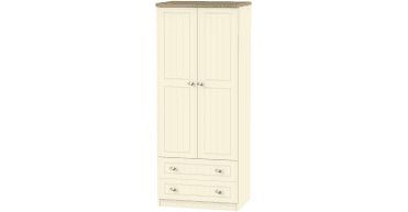 Vienna 2ft6in 2 Drawer Wardrobe