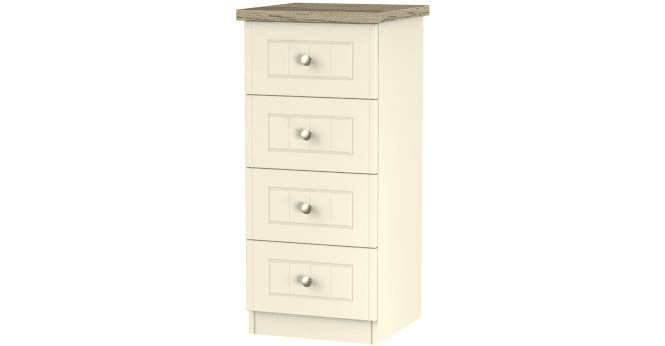 Welcome Vienna 4 Drawer Bedside Cabinet