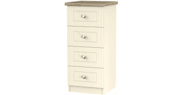 Vienna 4 Drawer Bedside Cabinet