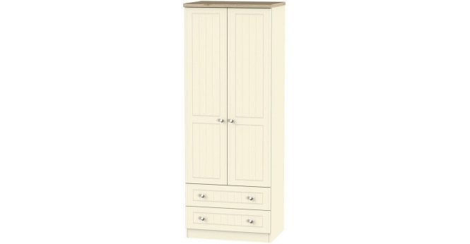 Welcome Vienna Tall 2ft6in 2 Drawer Wardrobe