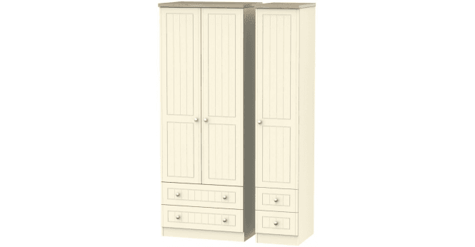 Welcome Vienna Tall Triple 2 Drawer + Drawer Wardrobe
