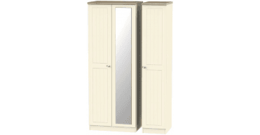 Vienna Tall Triple Mirror Wardrobe