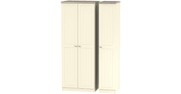 Vienna Tall Triple Plain Wardrobe