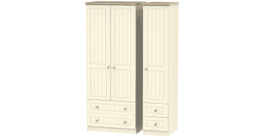 Vienna Triple 2 Drawer + Drawer Wardrobe