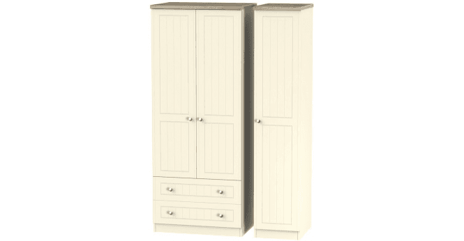 Welcome Vienna Triple 2 Drawer Wardrobe