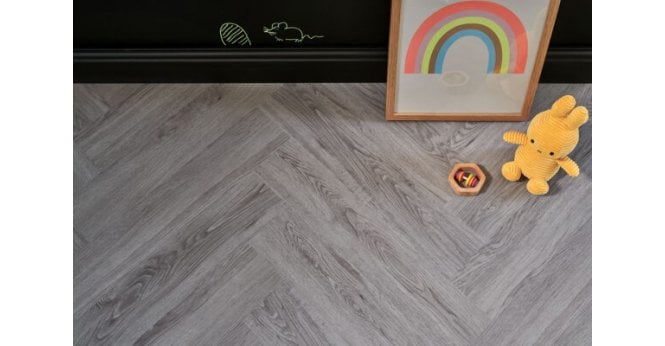 Woodpecker Brecon Herringbone Whisper Oak Wood Design