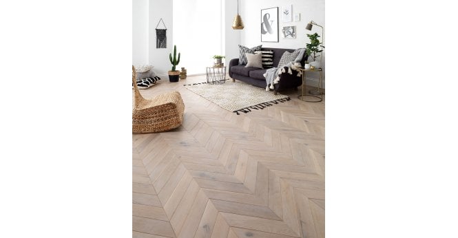 Woodpecker Goodrich Feather Oak Engineered Wood (Chevron)